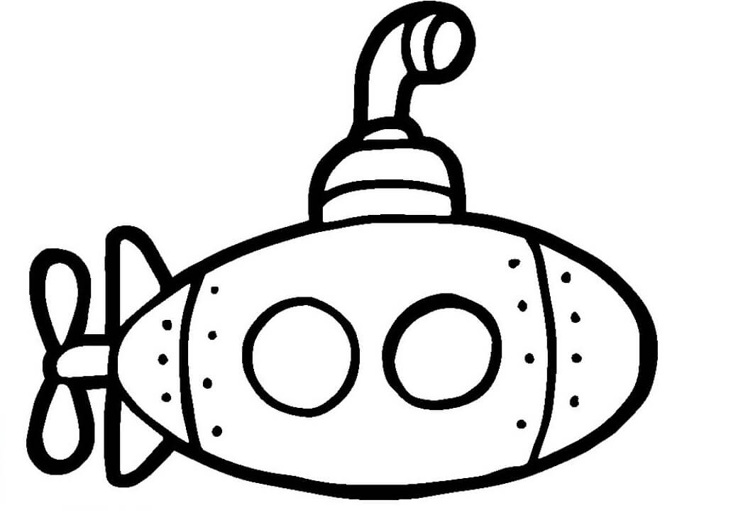Dibujo Submarino De Fuerza Completa Para Imprimir Y Colorear